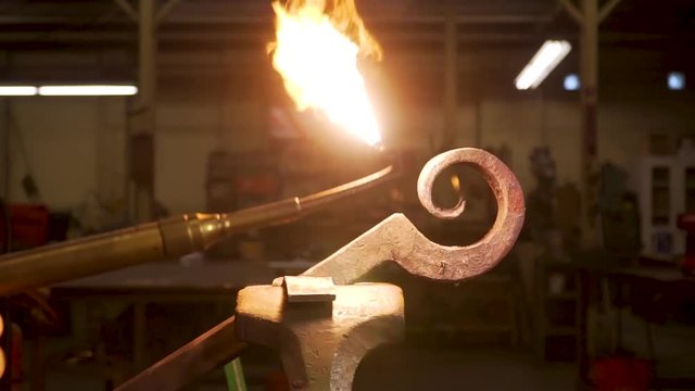 Blacksmith Metal Forging In 120fps Slow Motion