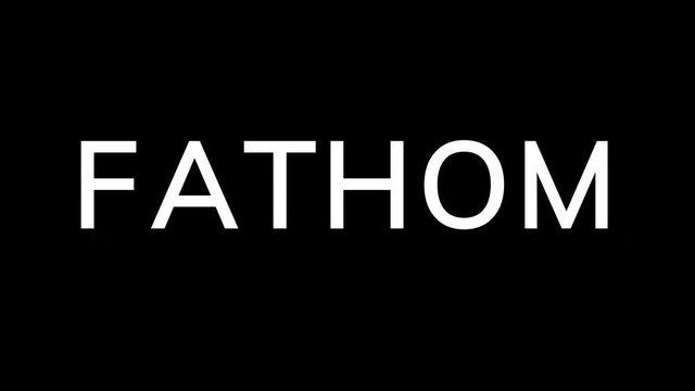 From the Glitch effect arises unit FATHOM. Then the TV turns off. Alpha channel Premultiplied - Matted with color black
