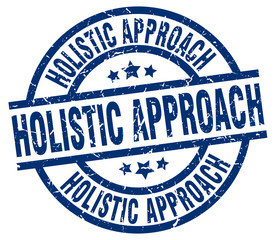 Fototapeta premium holistic approach blue round grunge stamp