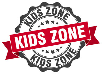 Obraz premium kids zone stamp. sign. seal