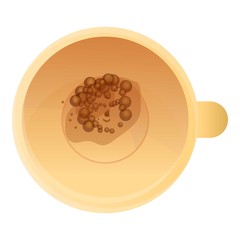 Magic coffee fortuner icon. Cartoon of magic coffee fortuner vector icon for web design isolated on white background