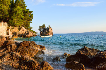Brela rock, Croatia.