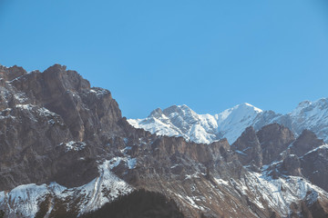mountains in winter