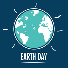 Happy Earth Day Vector Template Design Illustration