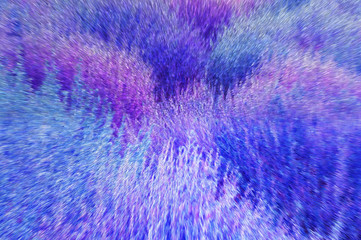 Obraz premium Colorful blue violet Kochia bush abstract illustration graphic art background