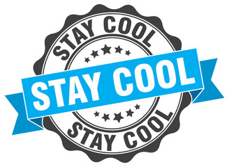 stay cool stamp. sign. seal