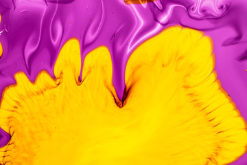 Background of red ink waves