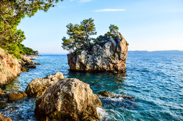 Brela rock, Croatia.