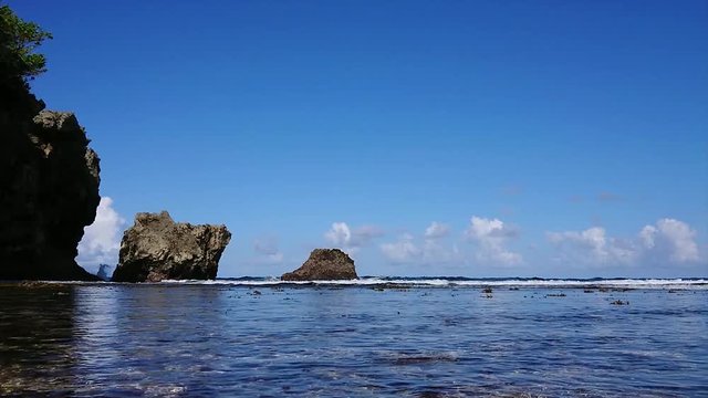 Tuyo Ka Bato means Three Rocks that are actually oversized coral reefs that turned into three islands in which one can walk on when it is low tide. When the tide is up, it's a surfer's world.