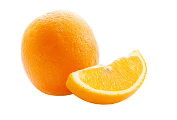 orange isolated on white background