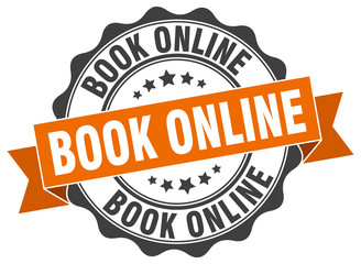 book online stamp. sign. seal