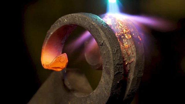 Blacksmith Metal Forging In 120fps Slow Motion
