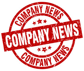 company news round red grunge stamp