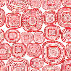 Abstract pattern. Red circle