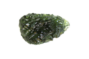 czech moldavite mineral isolated