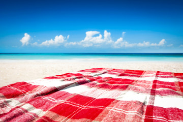 Blanket of free space for your decorationa and sea ladnscape with sky.