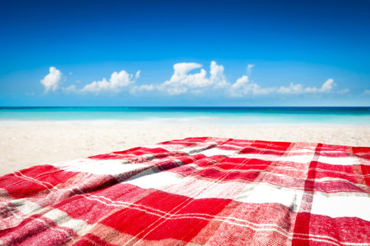 Blanket of free space for your decorationa and sea ladnscape with sky. 