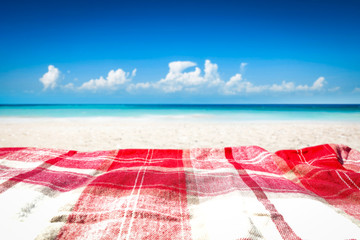 Blanket of free space for your decorationa and sea ladnscape with sky. 