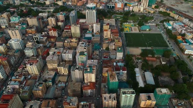 aerial view of the city of dar es salaam