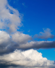 Fototapeta premium Sky blue with clouds dramatic formation horizon