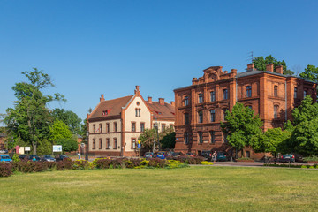 Fototapeta na wymiar Old buildings in Zyrardow, Masovia, Poland