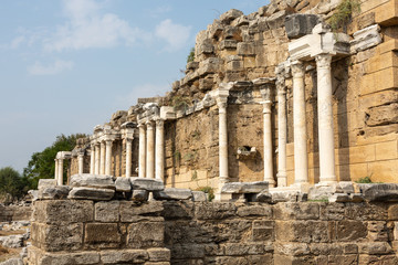 Fototapeta na wymiar Ancient roman city ruins