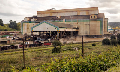 Obraz premium Industry of the north of Spain in a cloudy day