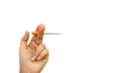 Image of cigarette in hand