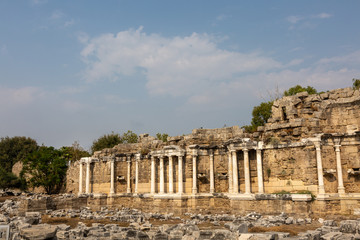 Ancient roman city ruins