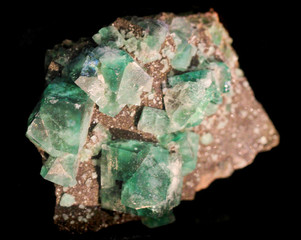 fluorite mineral isolated