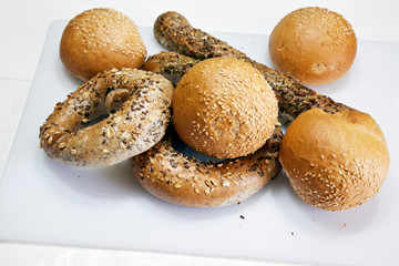 buns with poppy seeds