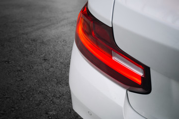 Modern coupe car led taillight