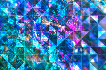 Colorful abstract polygonal background  of isosceles triangles