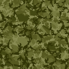 Forest camouflage of various shades of green colors