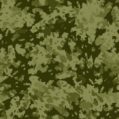 Forest camouflage of various shades of green colors