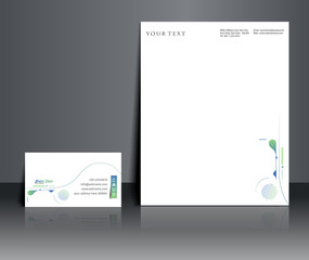 Fototapeta premium Corporate Identity Template Set Design. Abstract Background Vector illustration.