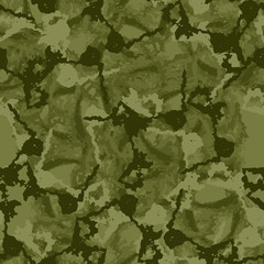Forest camouflage of various shades of green colors