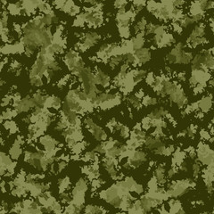 Forest camouflage of various shades of green colors