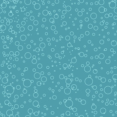  vector seamless wallpaper, pattern with bubbles, water