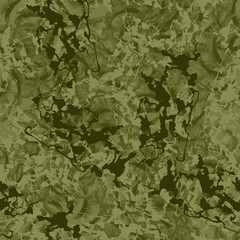 Forest camouflage of various shades of green colors