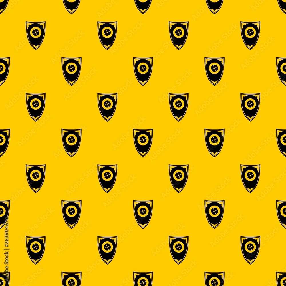 Poster shield pattern seamless vector repeat geometric yellow for any design