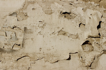 Cropped Shot Of An Old Wall Textures.  Close Up Of Gray Dirty Wall Textures. Abstract Background....