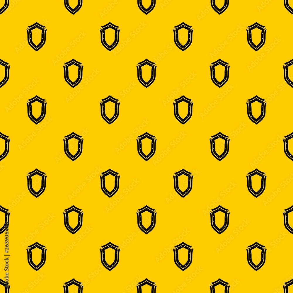 Poster shield pattern seamless vector repeat geometric yellow for any design