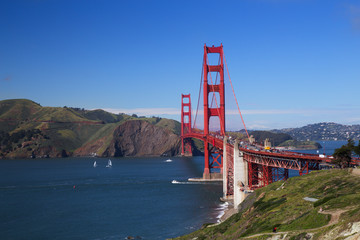 Golden Gate Bridge on a Sunny Day, San Francisco