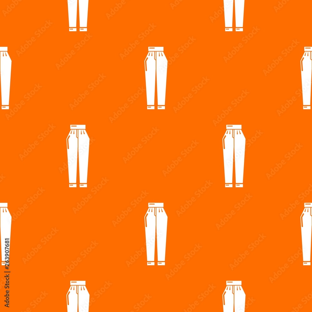 Poster pant pattern vector orange for any web design best