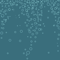 vector background of falling bubbles, pattern, water