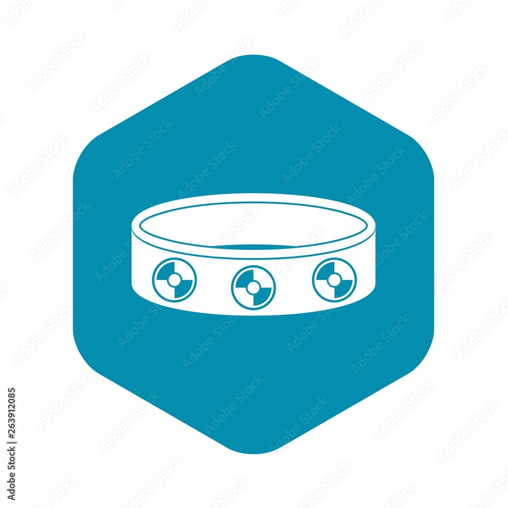 Poster bracelet with gems icon. simple illustration of bracelet with gems vector icon for web