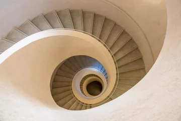 Poster typical modern stone staircase