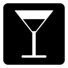 Cocktail icon illustration