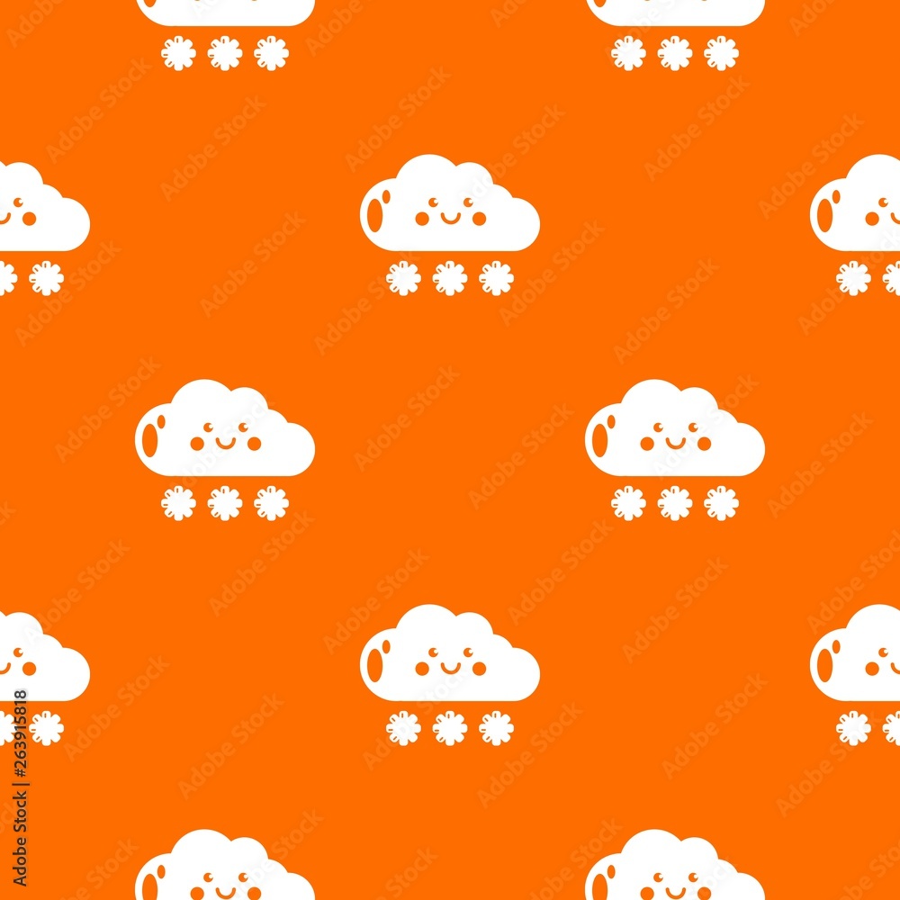 Aufkleber snow pattern vector orange for any web design best